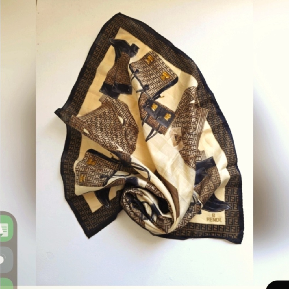 Authentic Fendi silk scarf